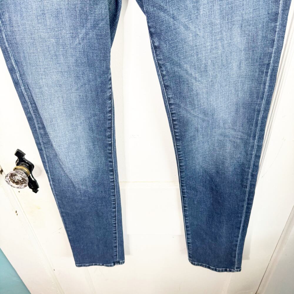 Love Moschino Mid Rise Straight Leg Jeans Allover Heart Print Back Right Pocket - Picture 6 of 13